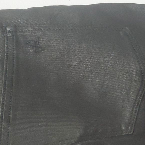 DL1961 pants womens size 27 4 black zipper accents double button cropped skinny - Picture 6 of 15